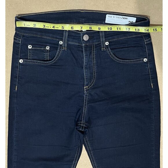 Rag & Bone Women’s Jeans Size 26 Crop Flare High Rise Blue Denim - Picture 8 of 15